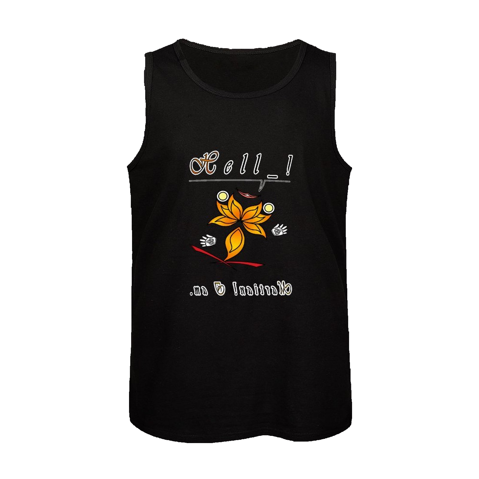 Men's Tank Top black 000000000 Hello Martian - Image 3