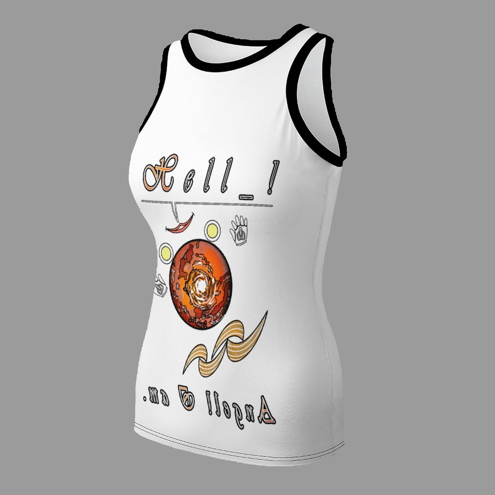 Women's Tank Top white 255255255 Hello Angel - Image 3